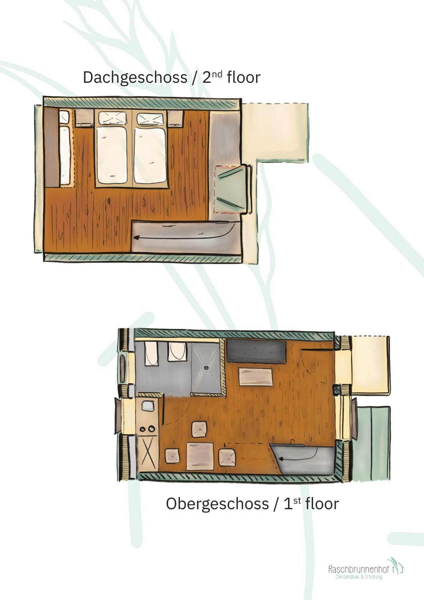 Apartamento Raschbrunnenhof - Oekolandbau & Erholung Haunsheim Exterior foto